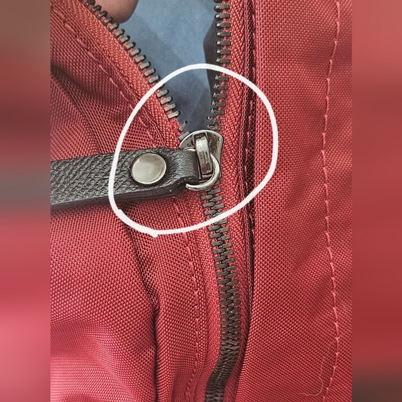 EUC BURBERRY BACKPACK IN RED - Picture 5 of 10